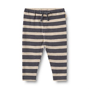 Wheat -  Jersey Pants Manfred, Greyblue Stripe